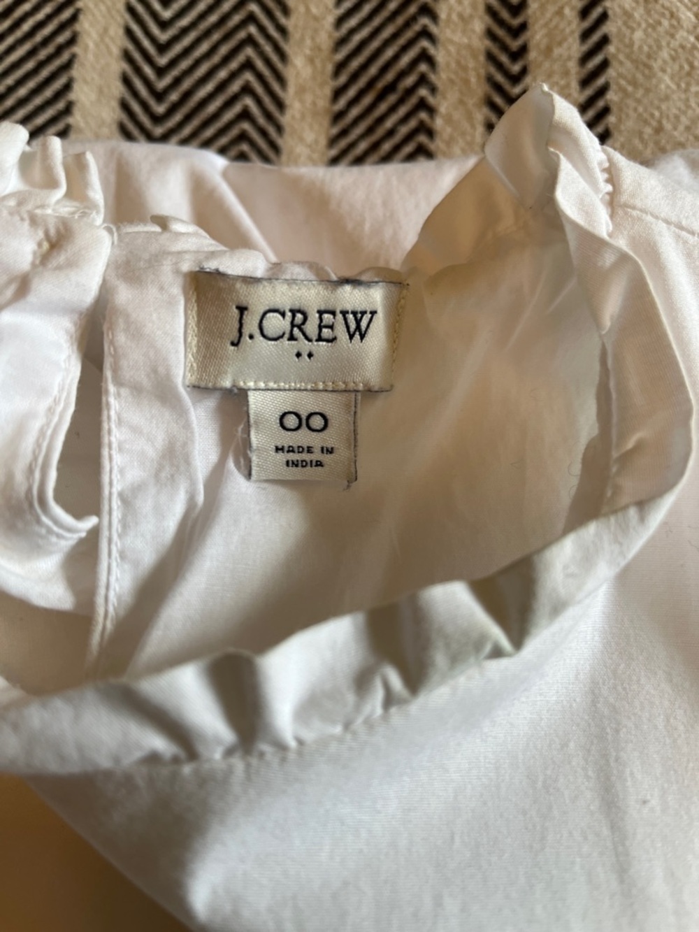 J. Crew White Sleeveless Tiered Cotton Dress - Picture 9 of 10